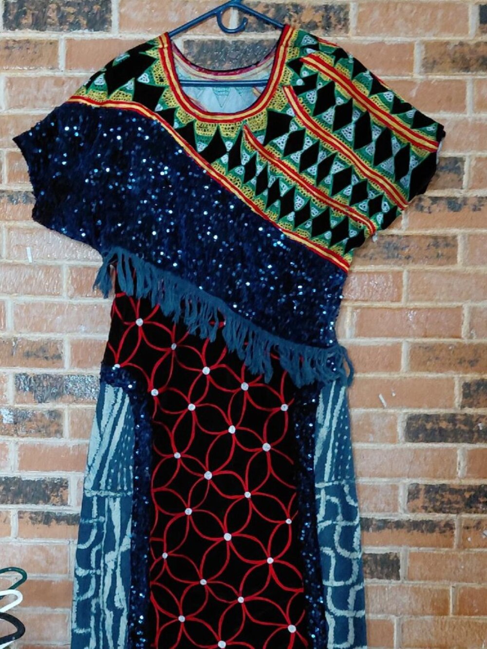 Authentic Handmade Toghu Bameleke Ndop Kabba Dress